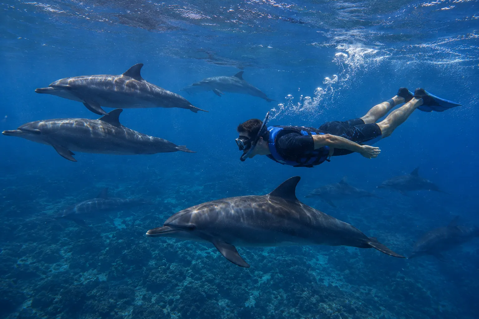 海豚湾珊瑚花园浮潜点